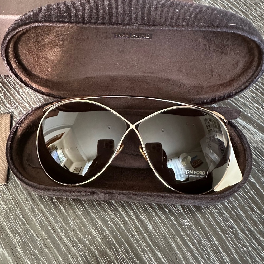 Tom Ford Women's Elegant Gold Sunglasses